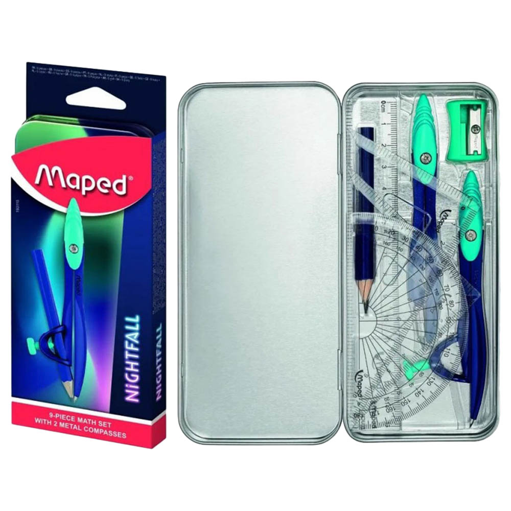 Buy Maped - Night Fall Math Set - Blue in KSA | Mumzworld