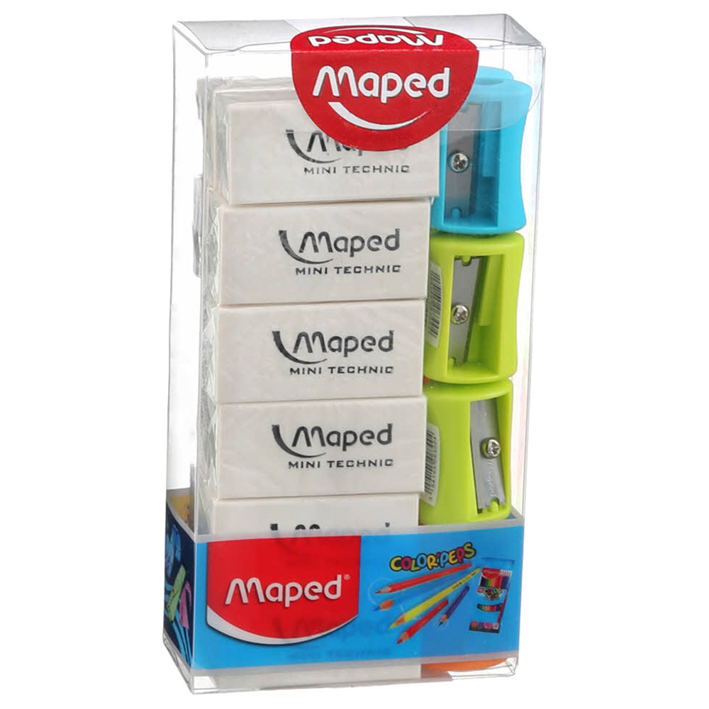 Maped Eraser 12pcs & Sharpener 8pcs