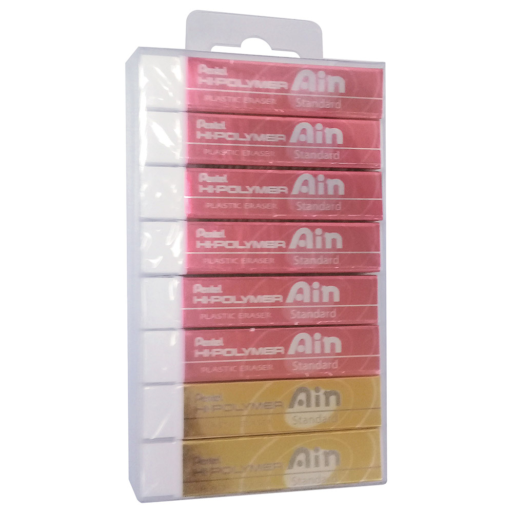 Buy Pentel - Pack of 8 Hi-Polymer Eraser in UAE | Mumzworld