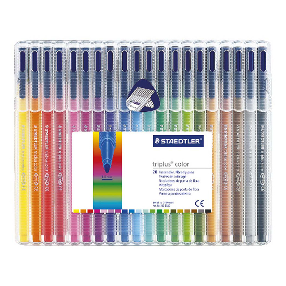 Buy Staedtler Triplus Color Fiber Tip Pen (20pcs) in KSA