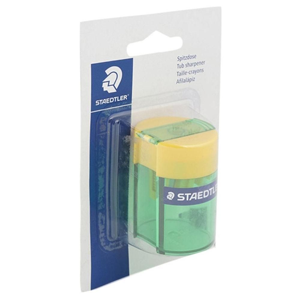 Staedtler - Tub Sharpener 1 Hole On Blister 1pc - Assorted