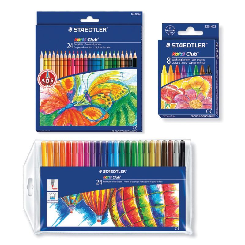 Staedtler - Colored Pencils + Fibre-tip Pens + Wax Crayons