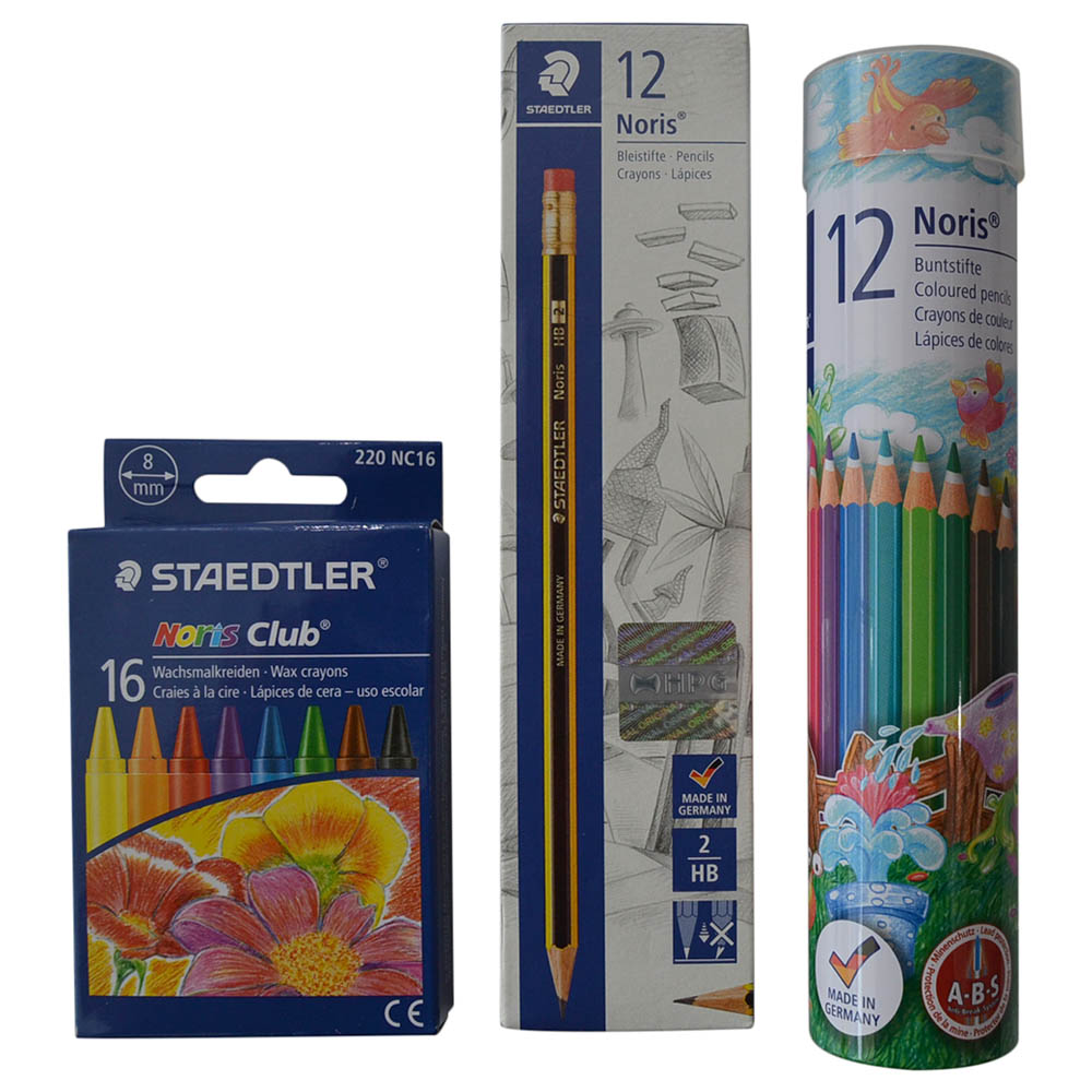 Staedtler Noris Pencil + Colored Pencils + Wax Crayons Buy at Best