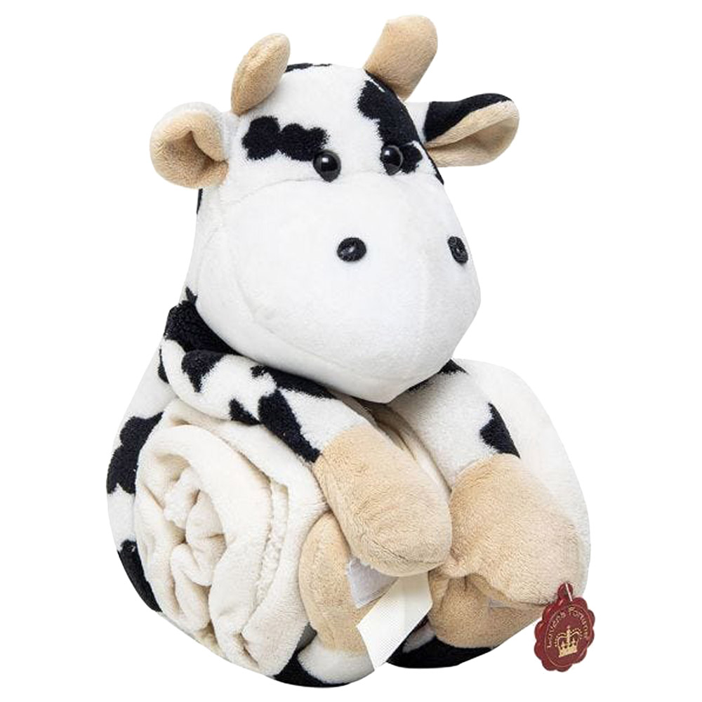 Luvena Fortuna Plush Animal & Blanket Cow Buy at Best Price from