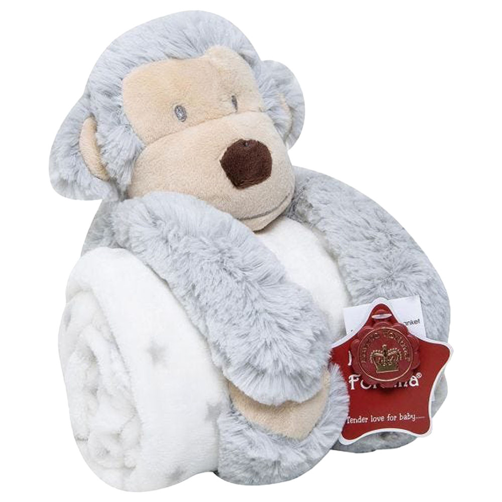 Luvena Fortuna Plush Animal & Blanket Monkey Buy at Best Price