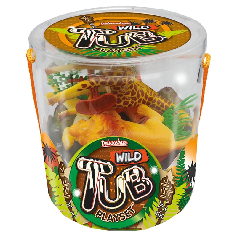 Deluxe Base Tub Playset 12pcs Wild