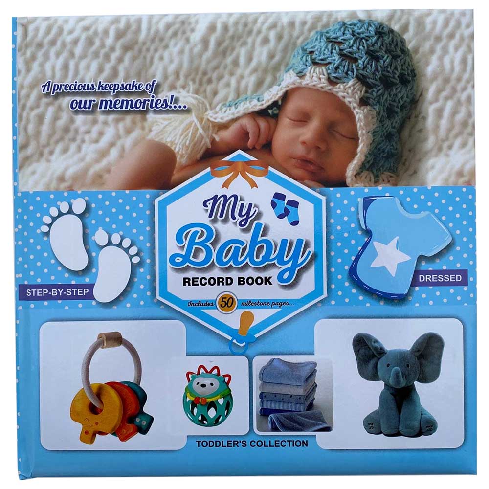 My Baby Record Book Blue Buy at Best Price from Mumzworld