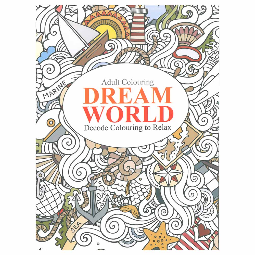 Buy Dream World - Adult Colouring Book in UAE | Mumzworld