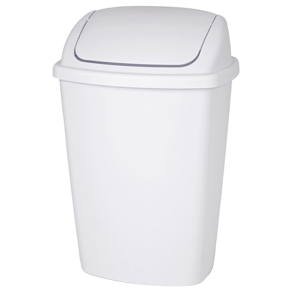 اشتر بأفضل الأسعار من ممزورلد ستيرلايت سلة قمامة مع غطاء متحرك 7.5