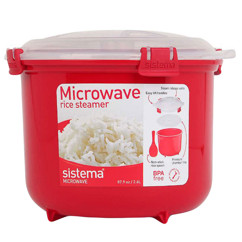 How to use sistema microwave rice steamer online