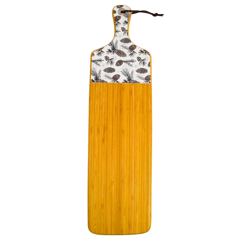 Boston Warehouse Serving Board Bamboo Pinecones 23 Inch