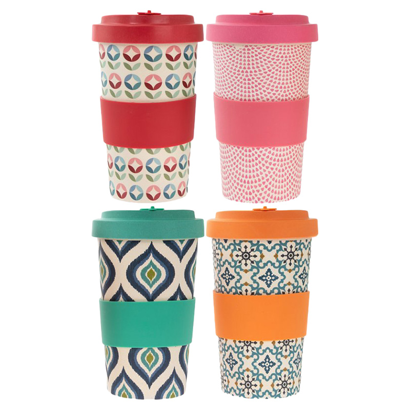 TLC Bamboo Travel Mug 600ml Assorted Design 1pc Buy at Best Price from Mumzworld