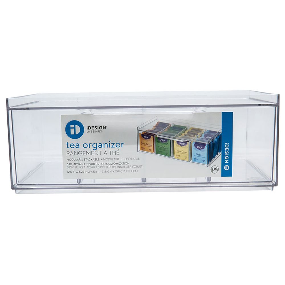InterDesign Crisp Tea Storage Organizer Clear Buy at Best Price