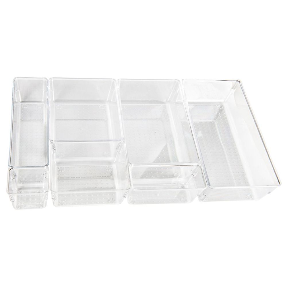 Little Storage Clear Drawer Organizer Trays 20pcs