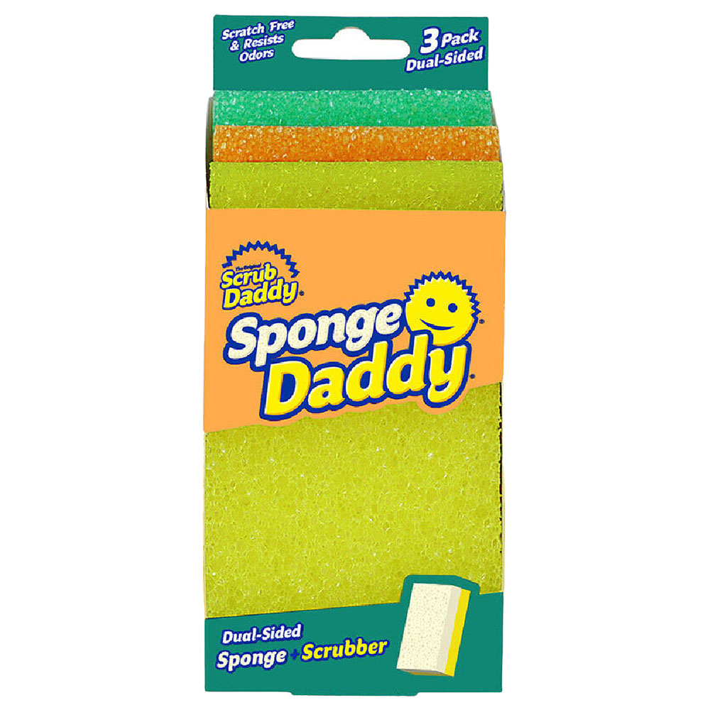 Scrub Daddy Sponge Daddy Dual Sided Sponge & Scruber Pack of 3