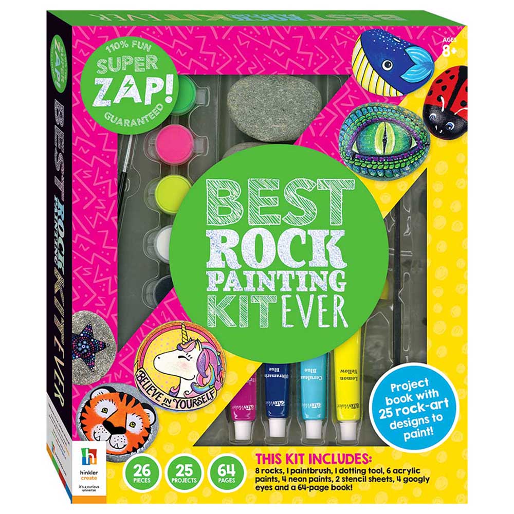Hinkler Super Zap Best Rock Painting Kit Ever