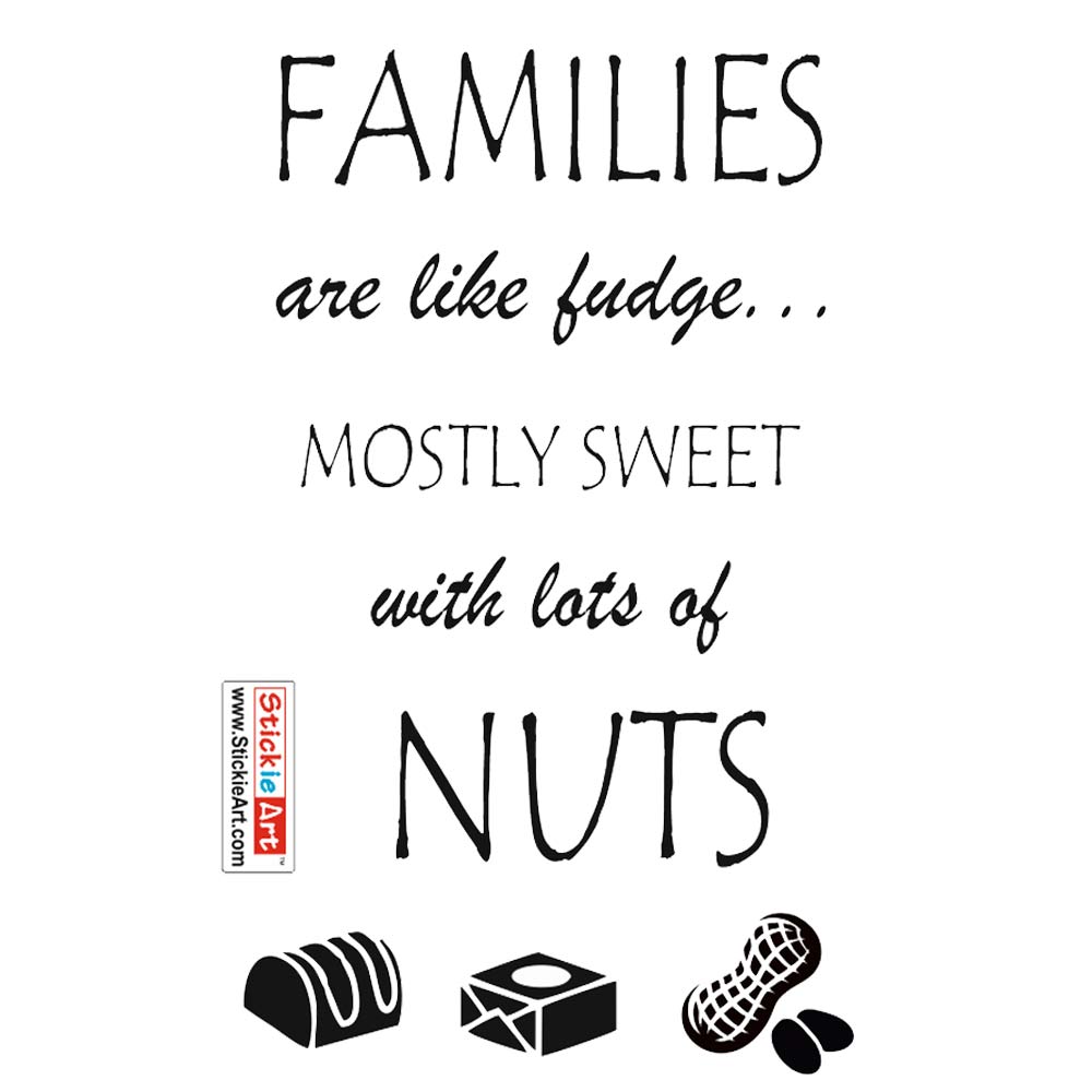 StickieArt Families Are Like Fudge Removable Stickers Medium Buy