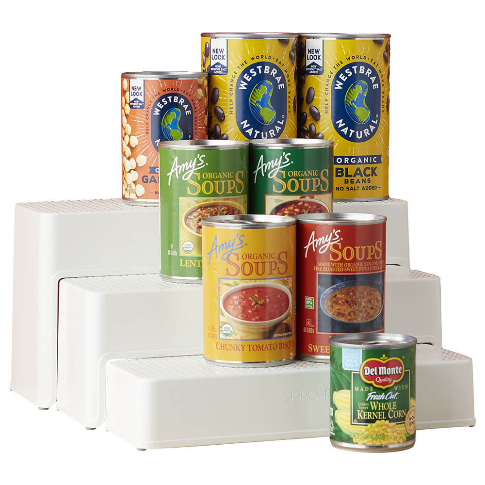 Shelf steps for cans deals