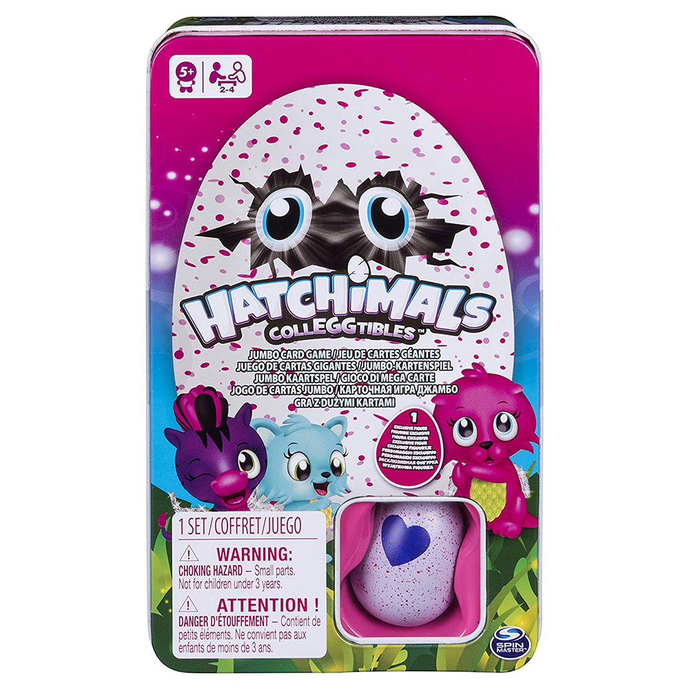 Hatchimals - Jumbo Cards Tin with Figurine | Buy at Best Price from ...