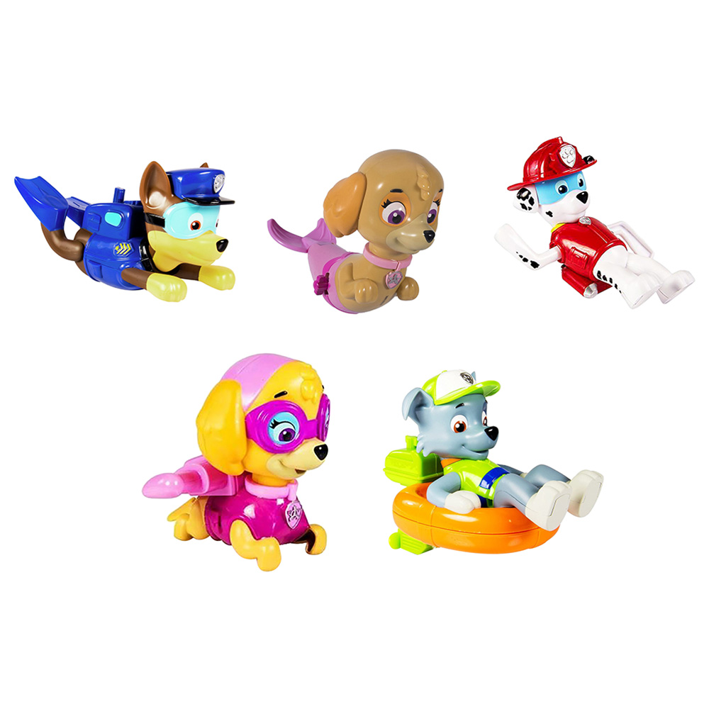 Paw patrol wind store up bath toys