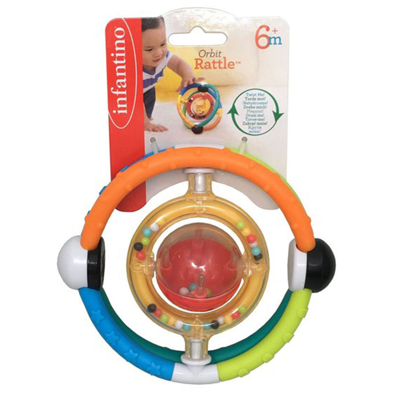 Infantino Handle Rattle Buy Infantino - Orbit Rattle 1pc - Assorted in UAE | Mumzworld