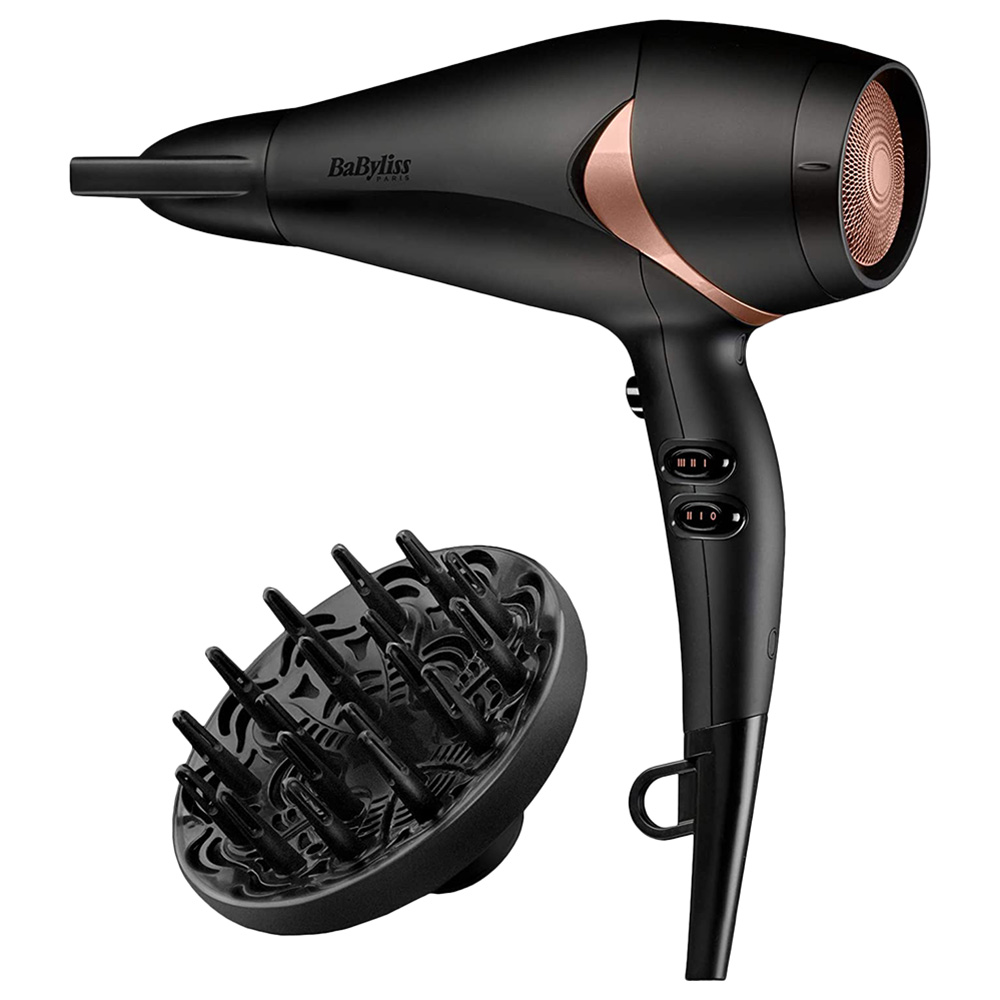 Babyliss - Dc Dryer Bronze Ionic Diffuser Black & Rose Gold | Buy at Best  Price from Mumzworld