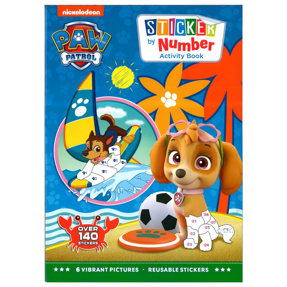 Nickelodeon PAW Patrol Sticker by Number Activity Book