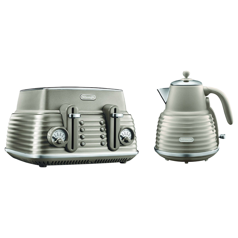 Delonghi Scolpito Kettle & Toaster Brown Buy at Best Price from
