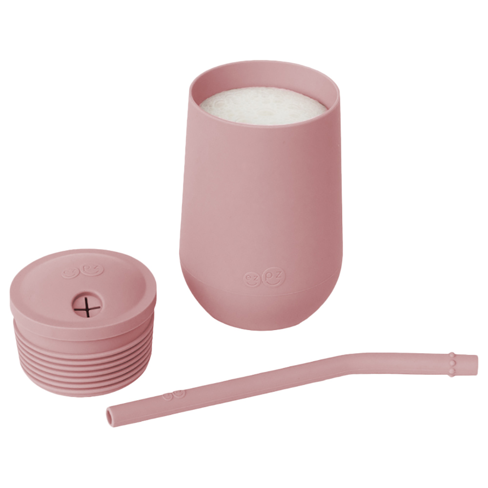 Ezpz Happy Cup & Straw System Blush