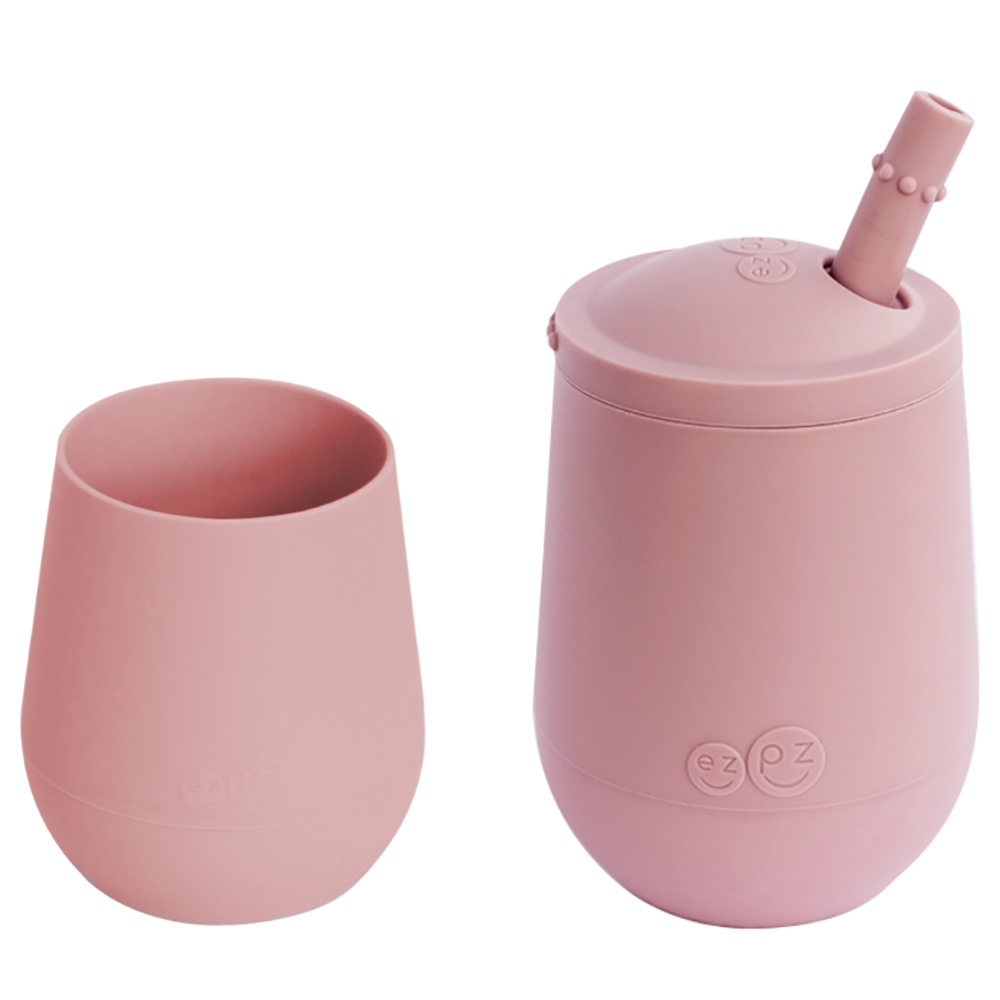 Ezpz Tiny & Mini Straw Training Cup Blush