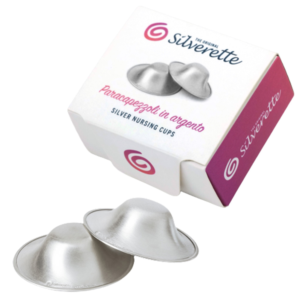 Silverette Nursing Cups - Protect and heal breastfeeding nipples