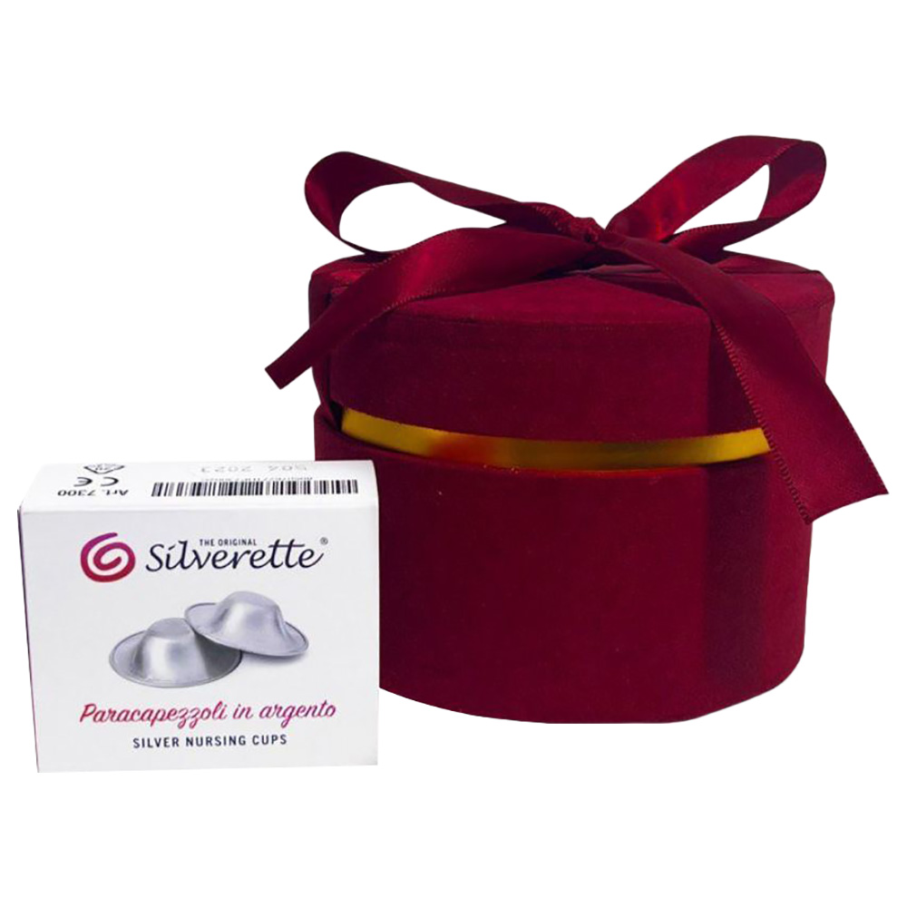 Silverette Silver Nursing Cups In A Gift Box Regular