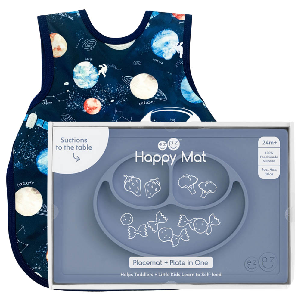 Ezpz Happy Mat Indigo & Bapron Baby Outer Space