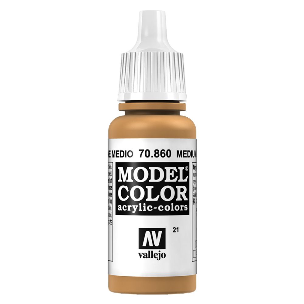 Vallejo - 70.860 Model Color Paint 17ml - Medium Fleshtone