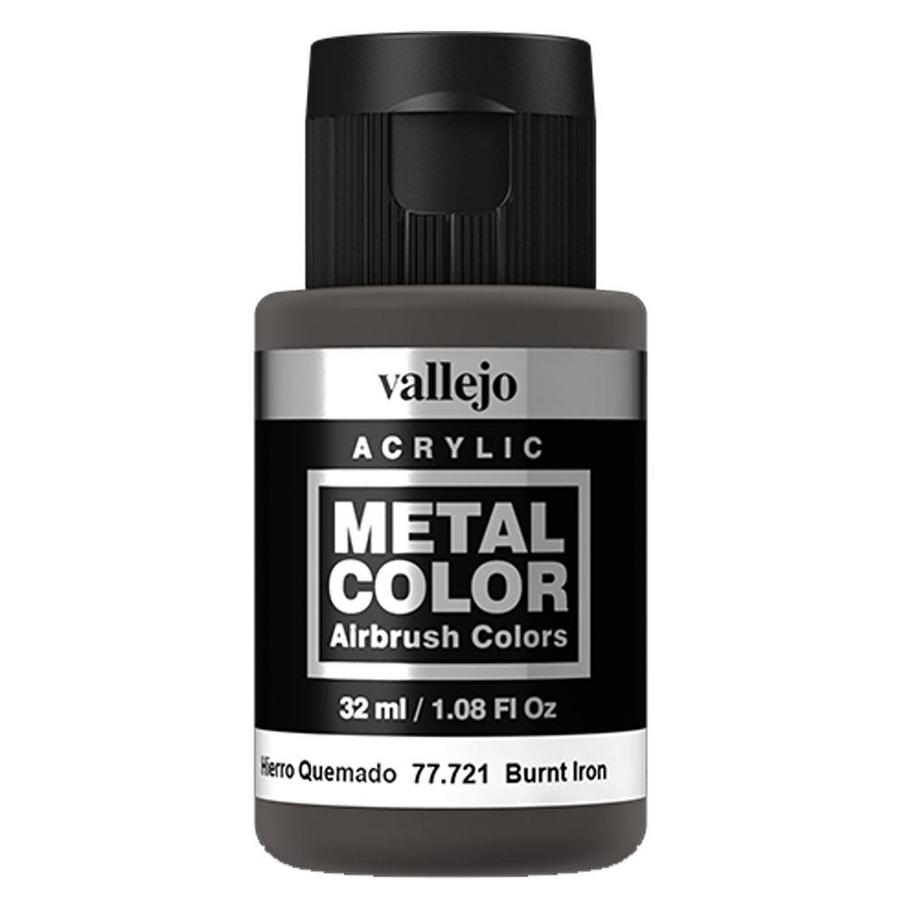 Vallejo - 77.721 Metal Color Paint 32ml - Burnt Iron