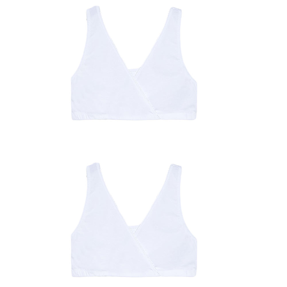 JoJo 2pk Maternity & Nursing Bras White Buy at Best Price from Mumzworld
