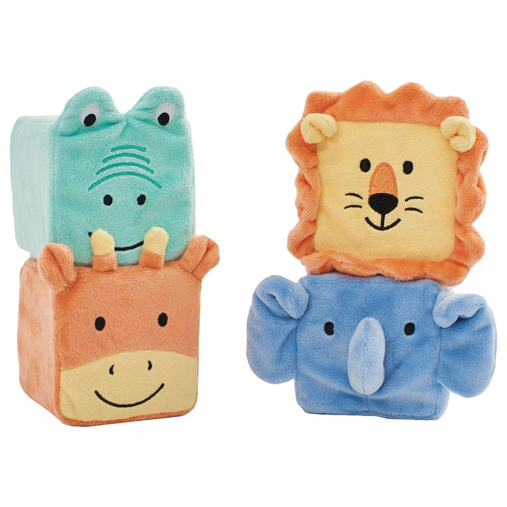 Buy Jojo Maman Bebe 4-Pack Soft Safari Cubes in Oman Mumzworld
