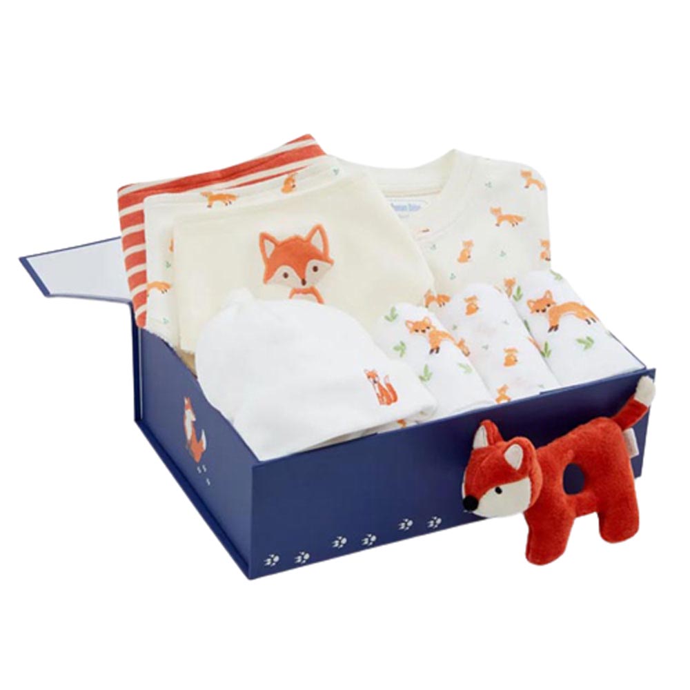 Buy JoJo Maman Bebe Fox Luxury Baby Gift Set For 0-3 Months in