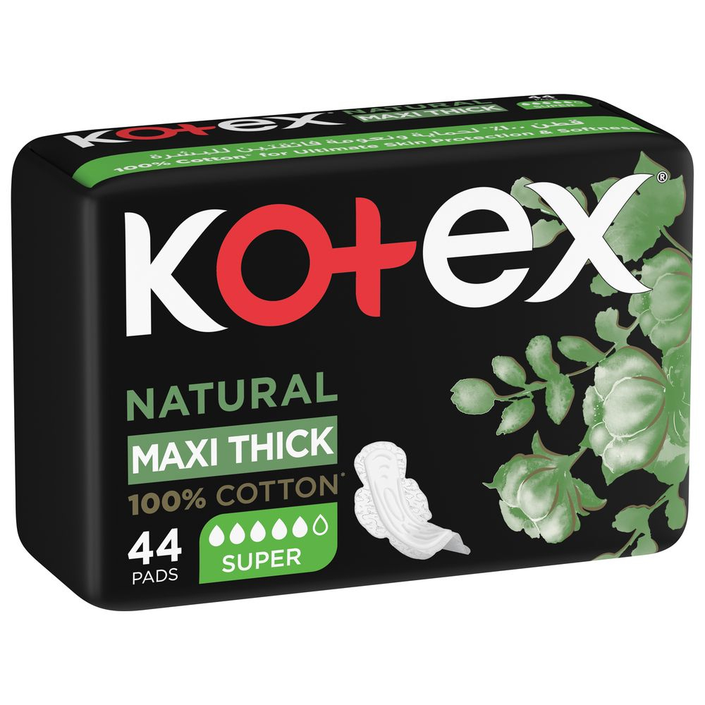 Kotex Maxi Day Natural Cotton Super 44 Sanitary Pads Buy at