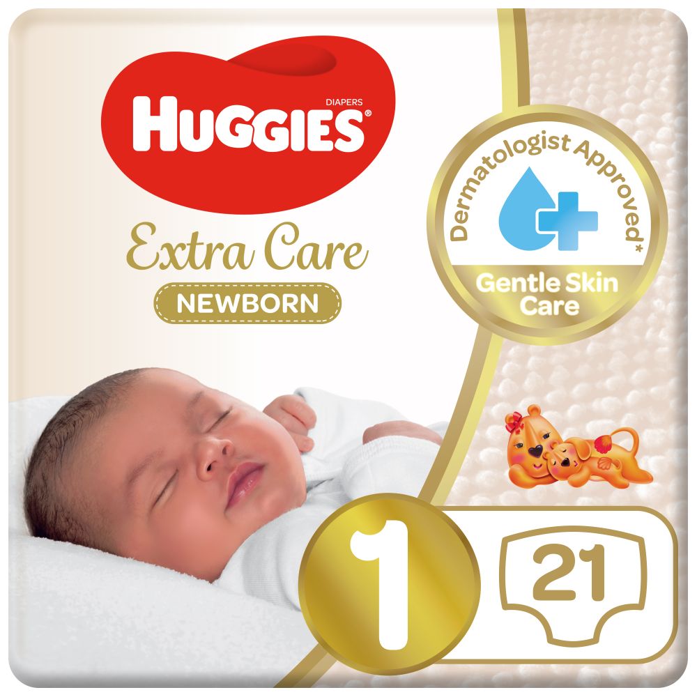 Huggies New Born Diapers Size 1 Carry Pack Upto 5kg 21pcs Buy at Best
