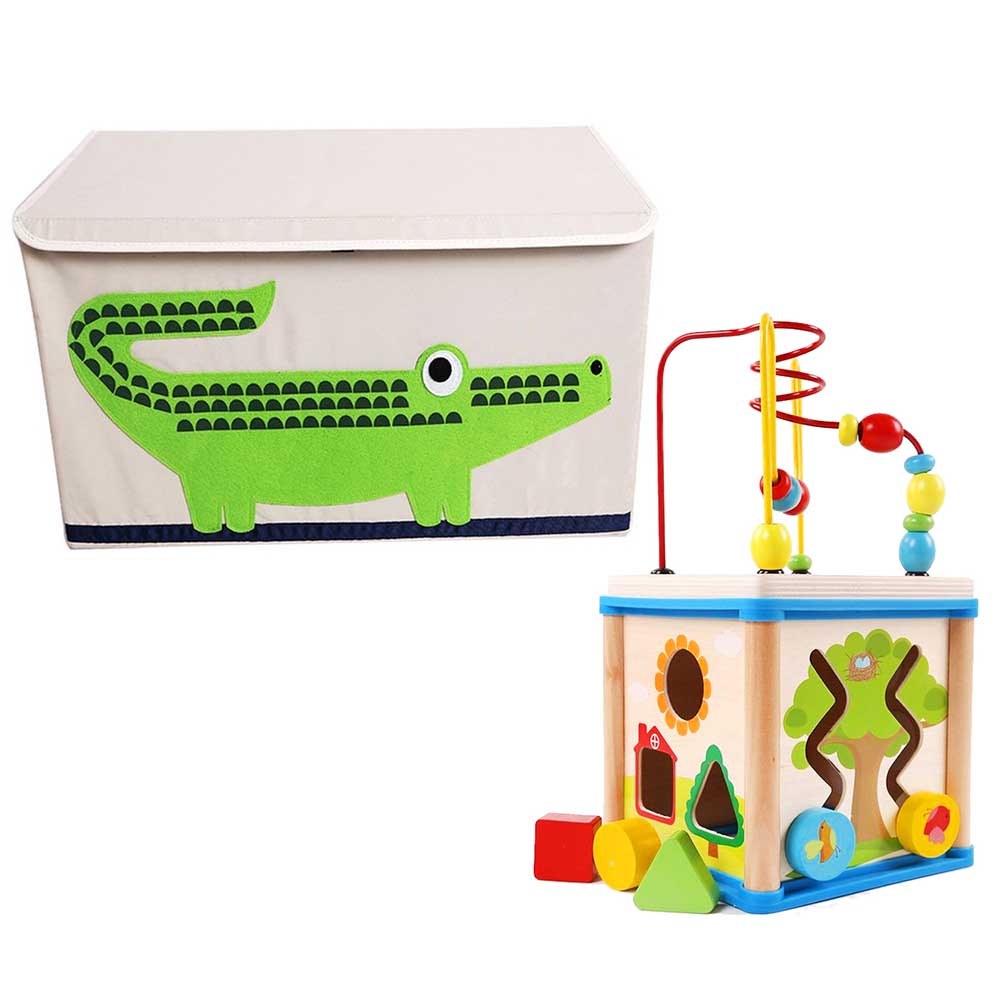 Foldable toy store box