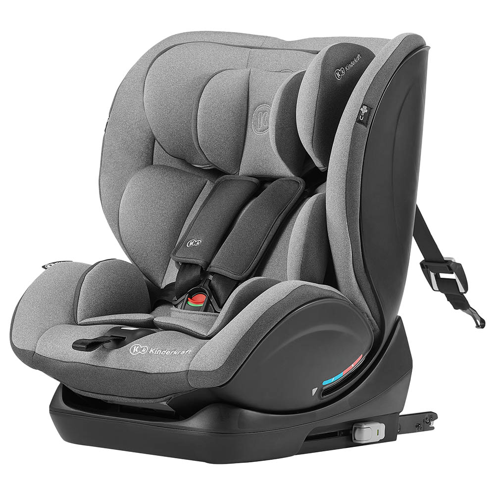 Kinderkraft Oneto3 Group 1/2/3 Car Seat with ISOFIX Base - Black/Gray