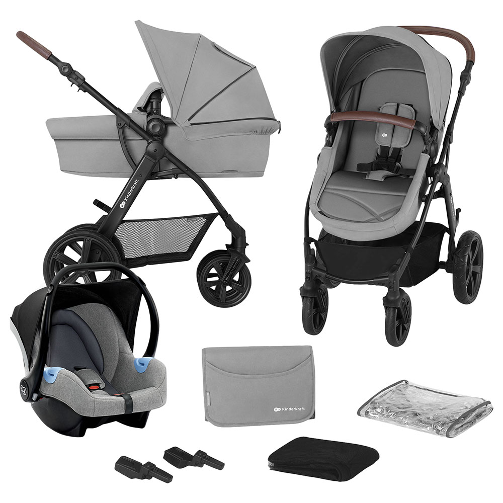 Kinderkraft Moov 3 in 1 Travel System Grey