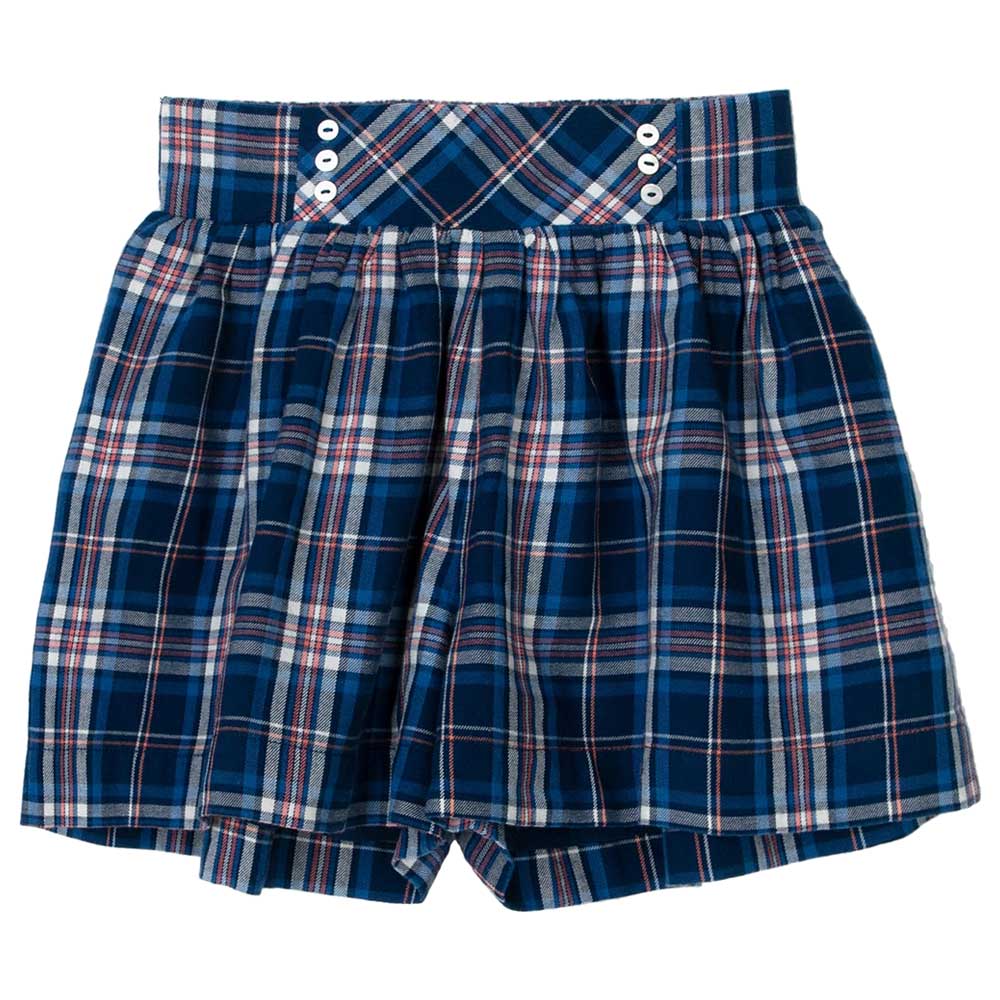 Ziddy Tartan Girl Shorts, Blue | Buy at Best Price from Mumzworld
