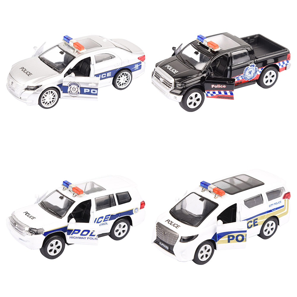 Diecast metal police cars sales