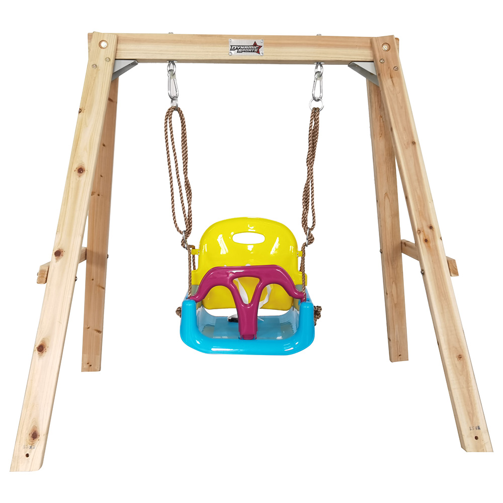 Buy Dynamic Sports Growing Giraffe Wooden Swing Set in UAE