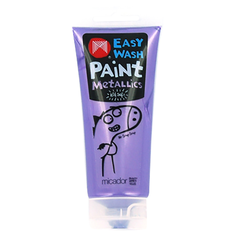 Micador Jr Easy Wash Paint 120ml Metallic Violet Buy at Best