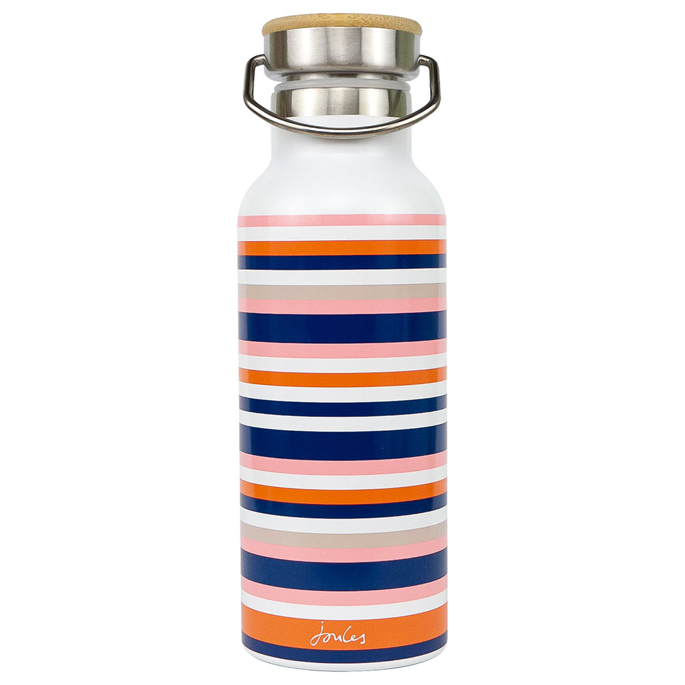 Joules Metal Water Bottle Stripes