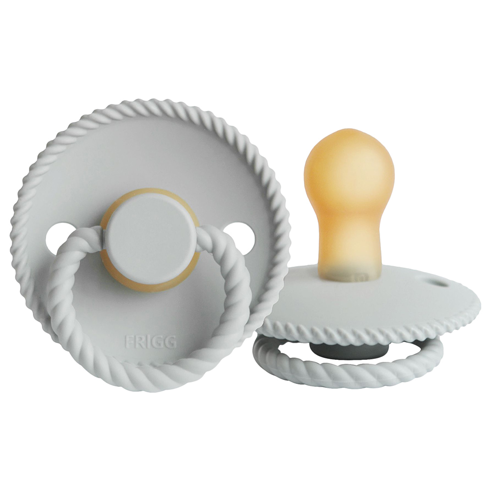 Grey Pacifier Buy FRIGG - Rope Latex Pacifier 0-6M S1 - Silver Gray in UAE | Mumzworld