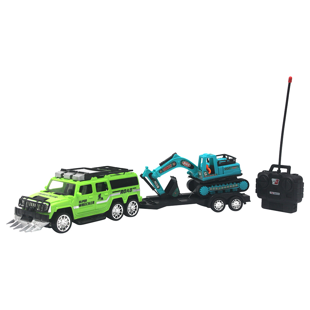 Just For Fun Remote Control Recovery Truck 25Cm Green Buy at Best